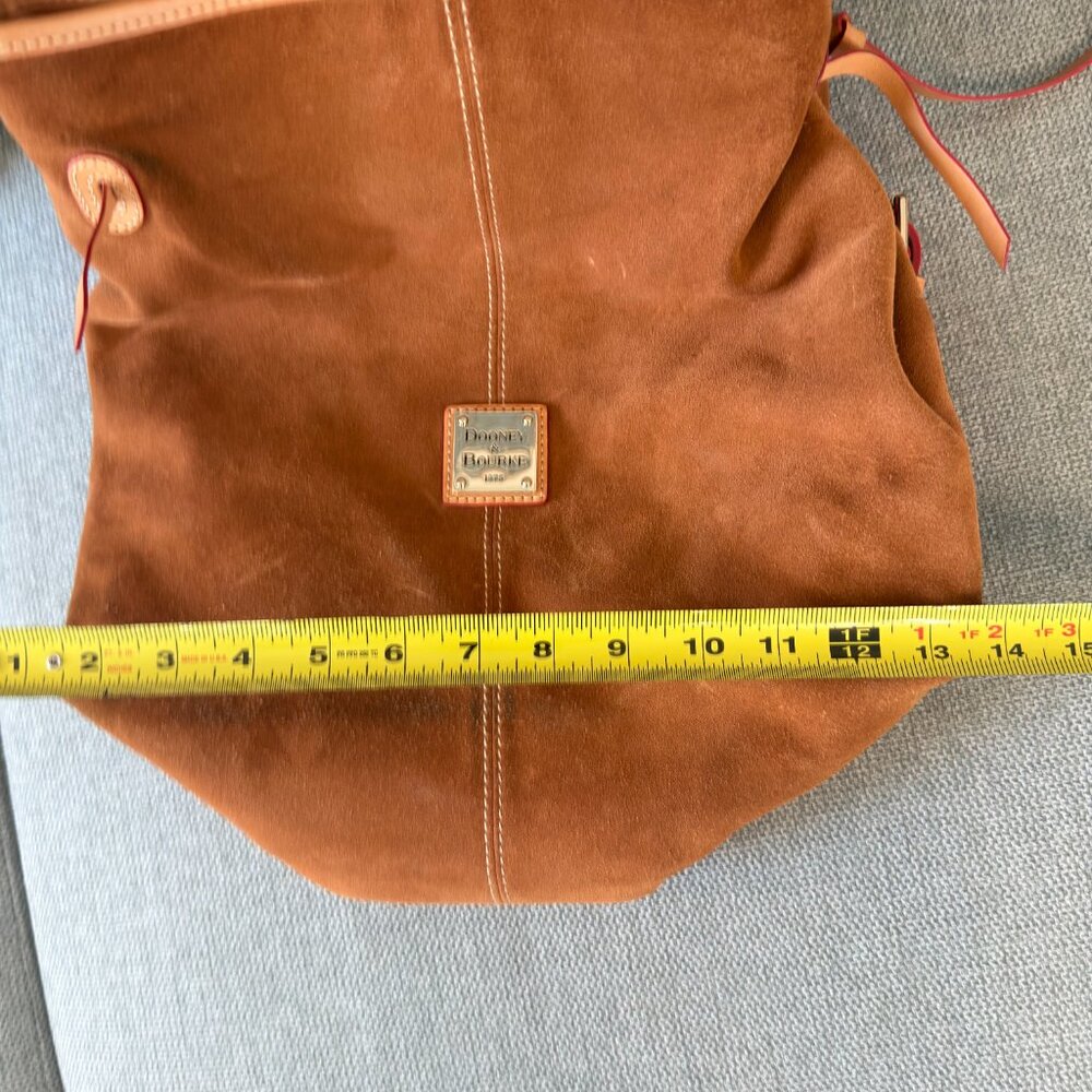 👜✨ Dooney & Bourke Suede Leather Bag –  Tan ✨👜 - Picture 10 of 11